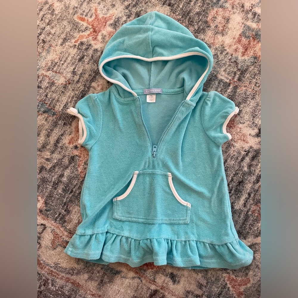 Lands End Terry material cover up 3-6 months